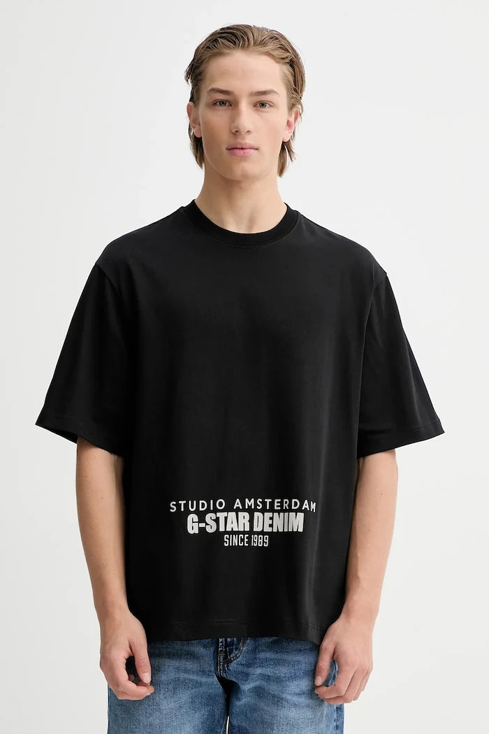 Памучна тениска G-Star Studio ams boxy