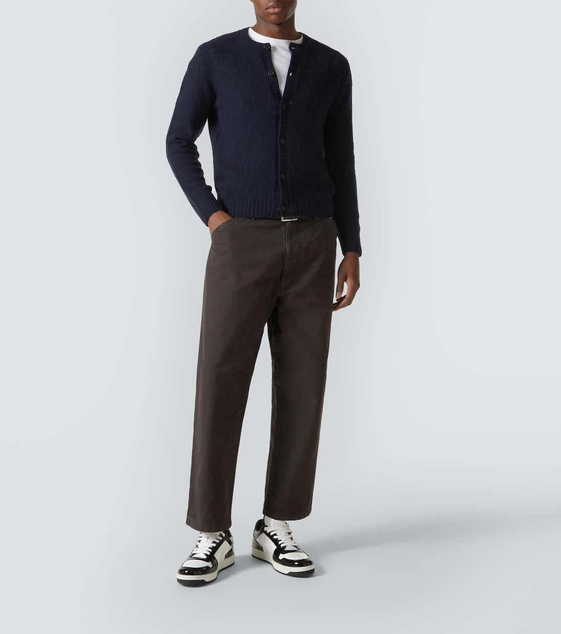 Prada - Downtown leather low-top sneakers