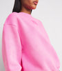 Alexander Wang Pink Cotton-Blend Logo Sweatshirt