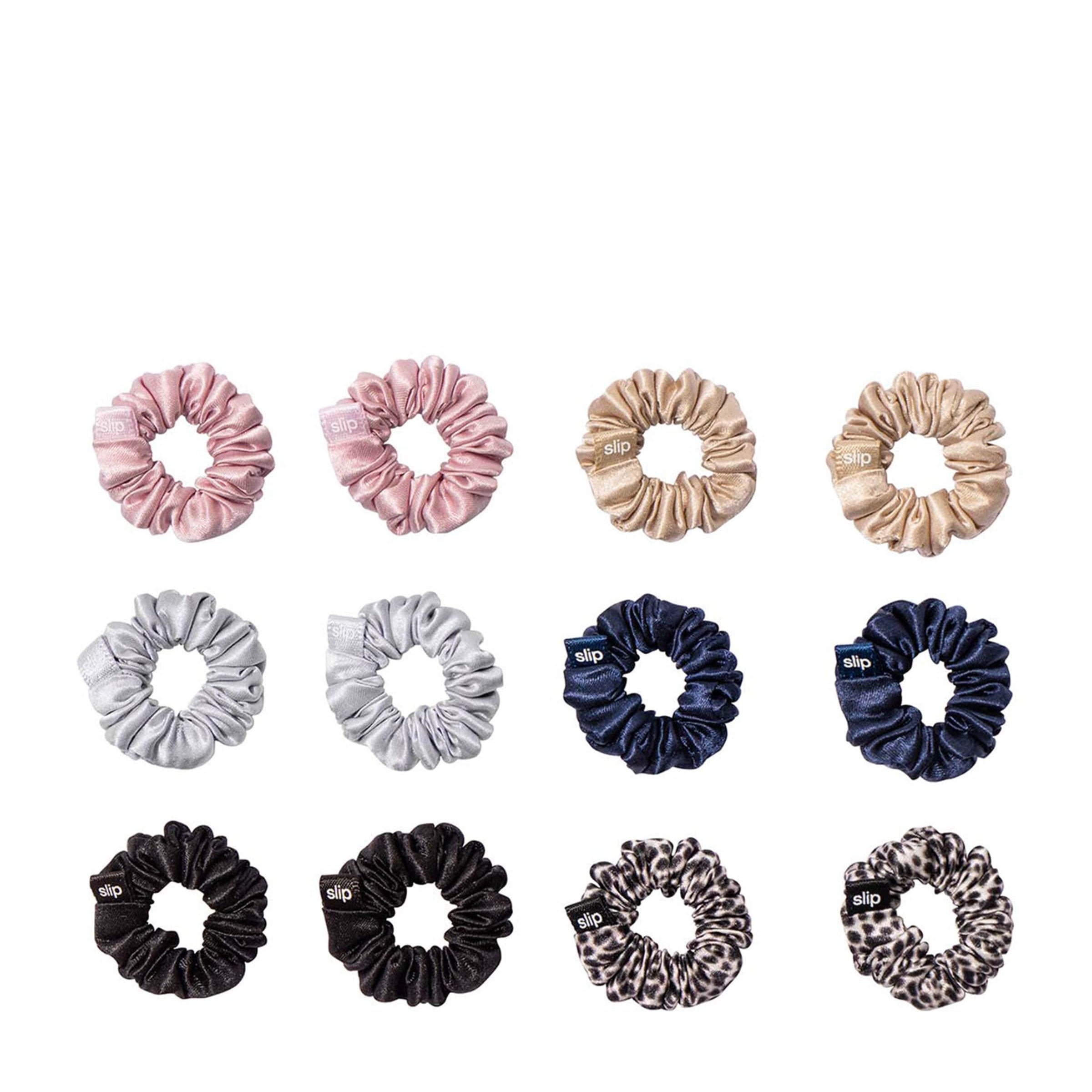 Pure Silk Minnie Scrunchies (Set of 12)