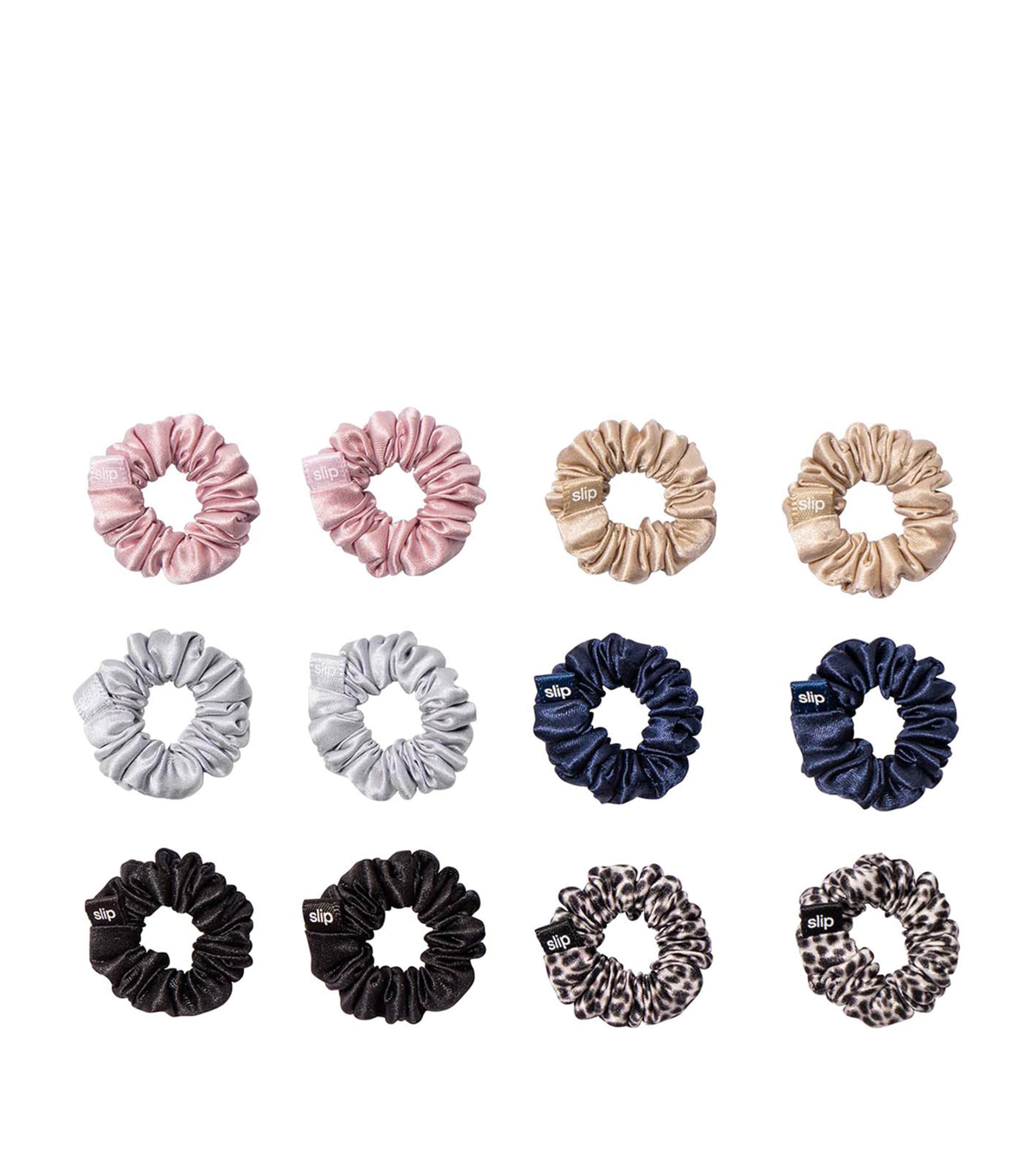 Pure Silk Minnie Scrunchies (Set of 12)