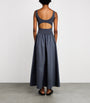 St. Agni Grey Cut-Out Maxi Dress