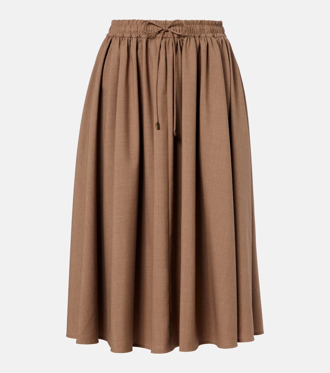 Max Mara - Livrea virgin wool midi skirt