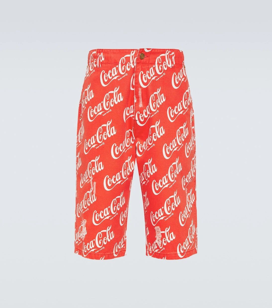 ERL - Printed cotton canvas Bermuda shorts
