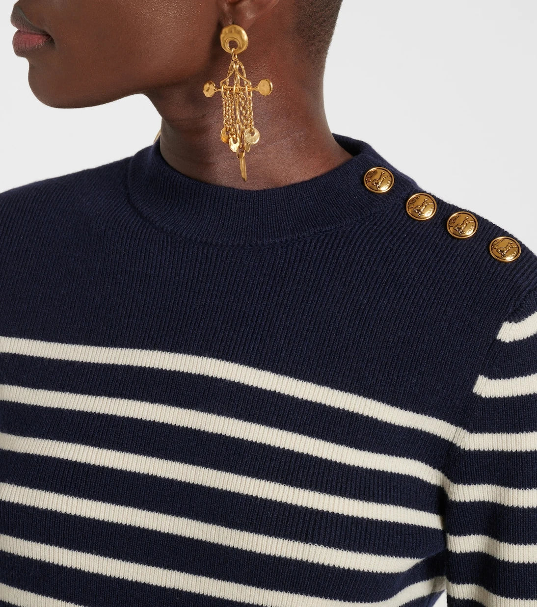 Chloé - Striped wool and cashmere sweater