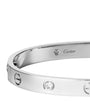 LOVE Classic White Gold 4-Diamond Bracelet