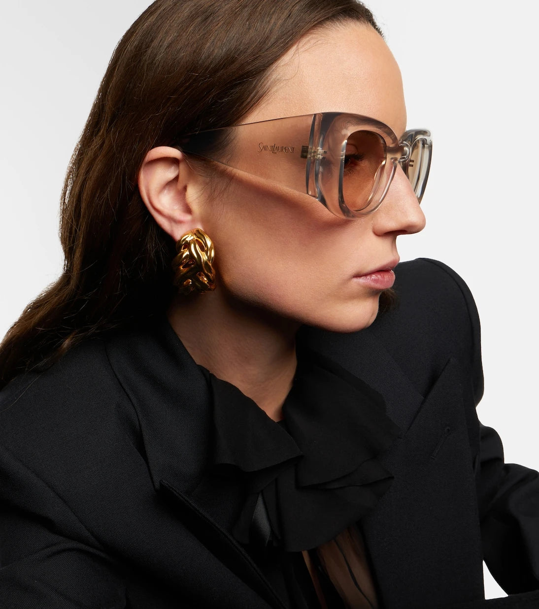 Saint Laurent - نظارة شمسية كبيرة الحجم SL 903 Howl