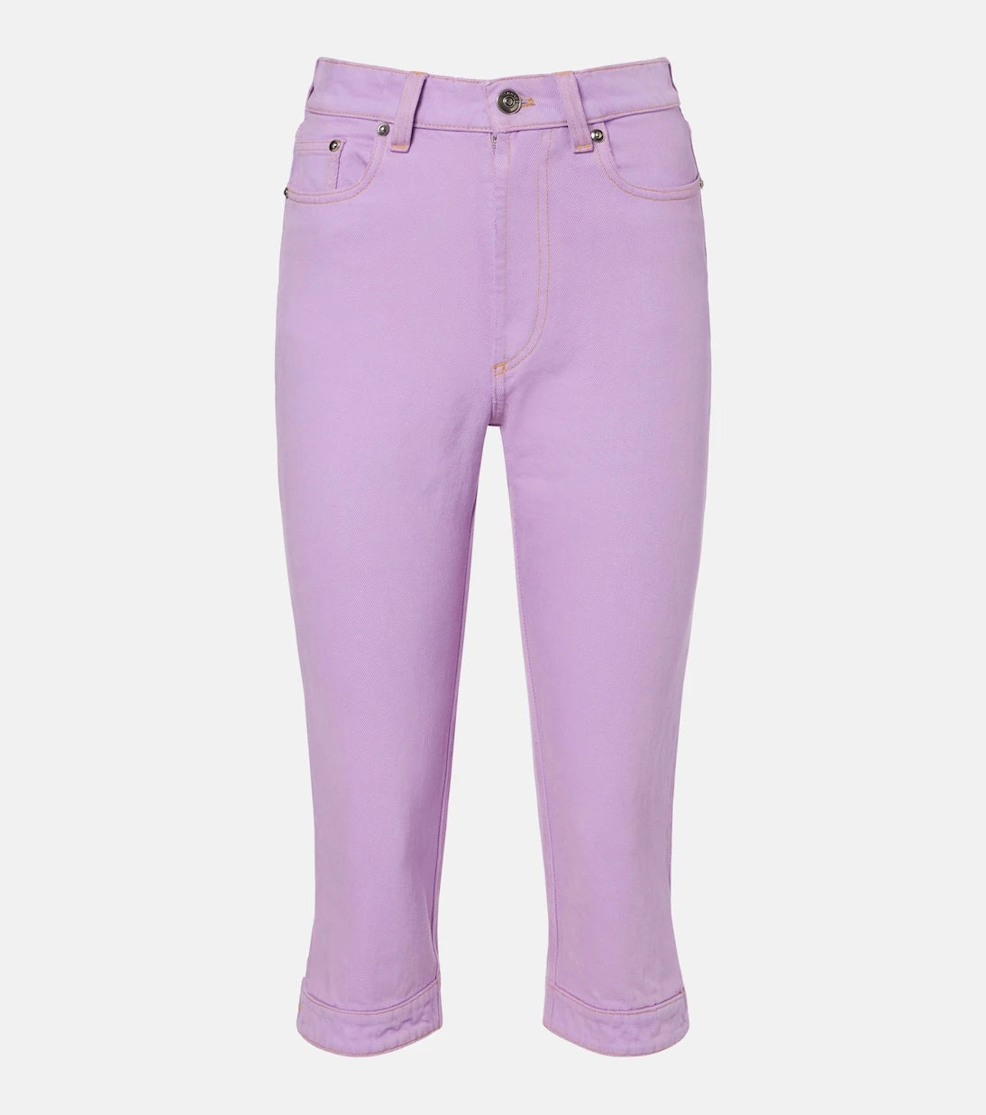 Versace - High-rise capri jeans