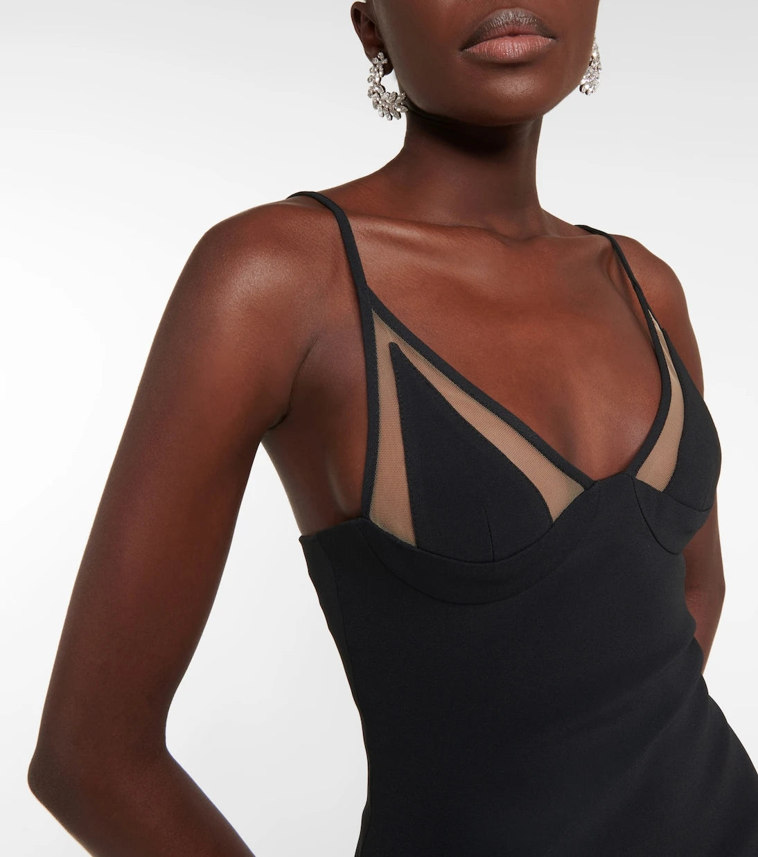 David Koma - Mesh-paneled gown