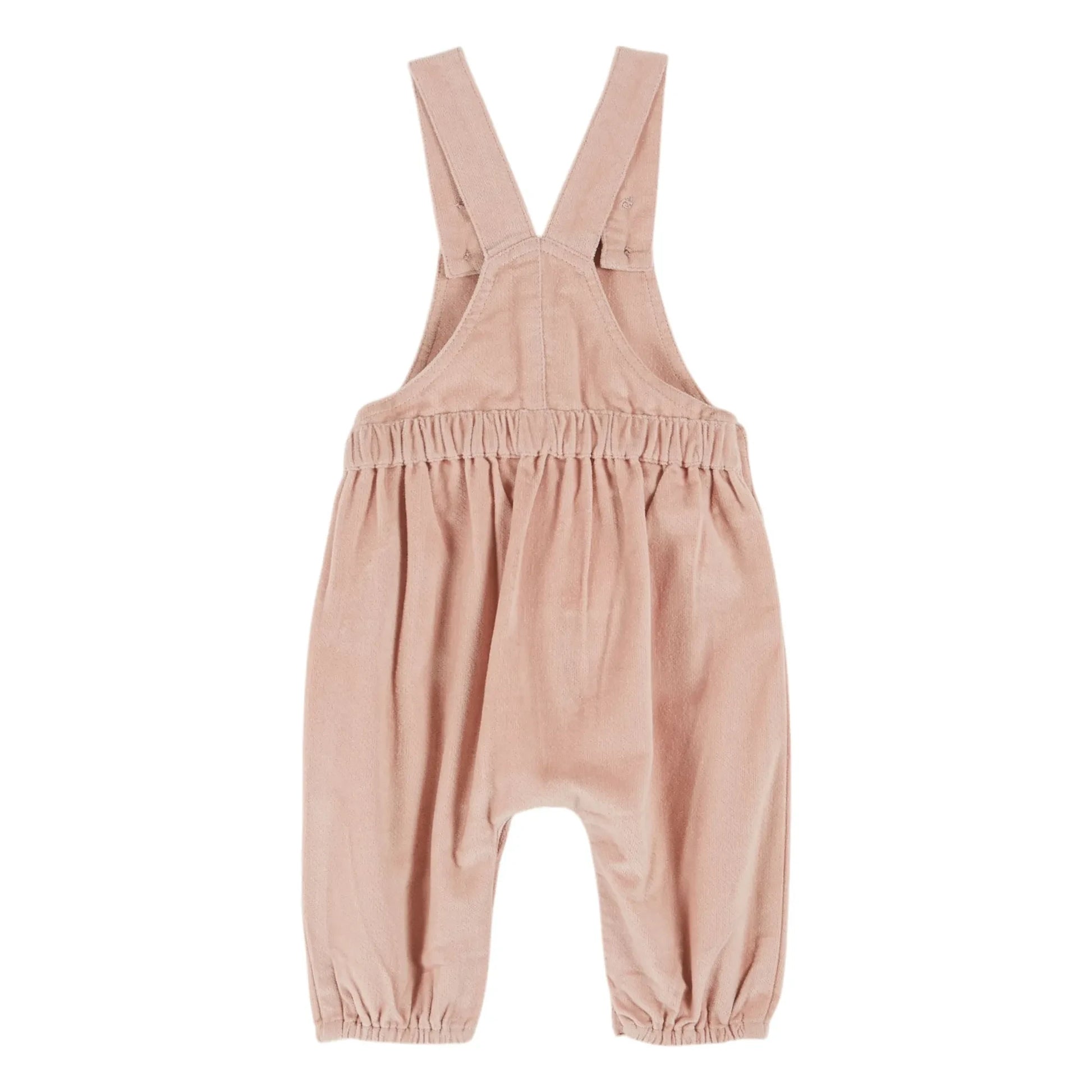 Emile et Ida - Velvet overalls | Pale Pink