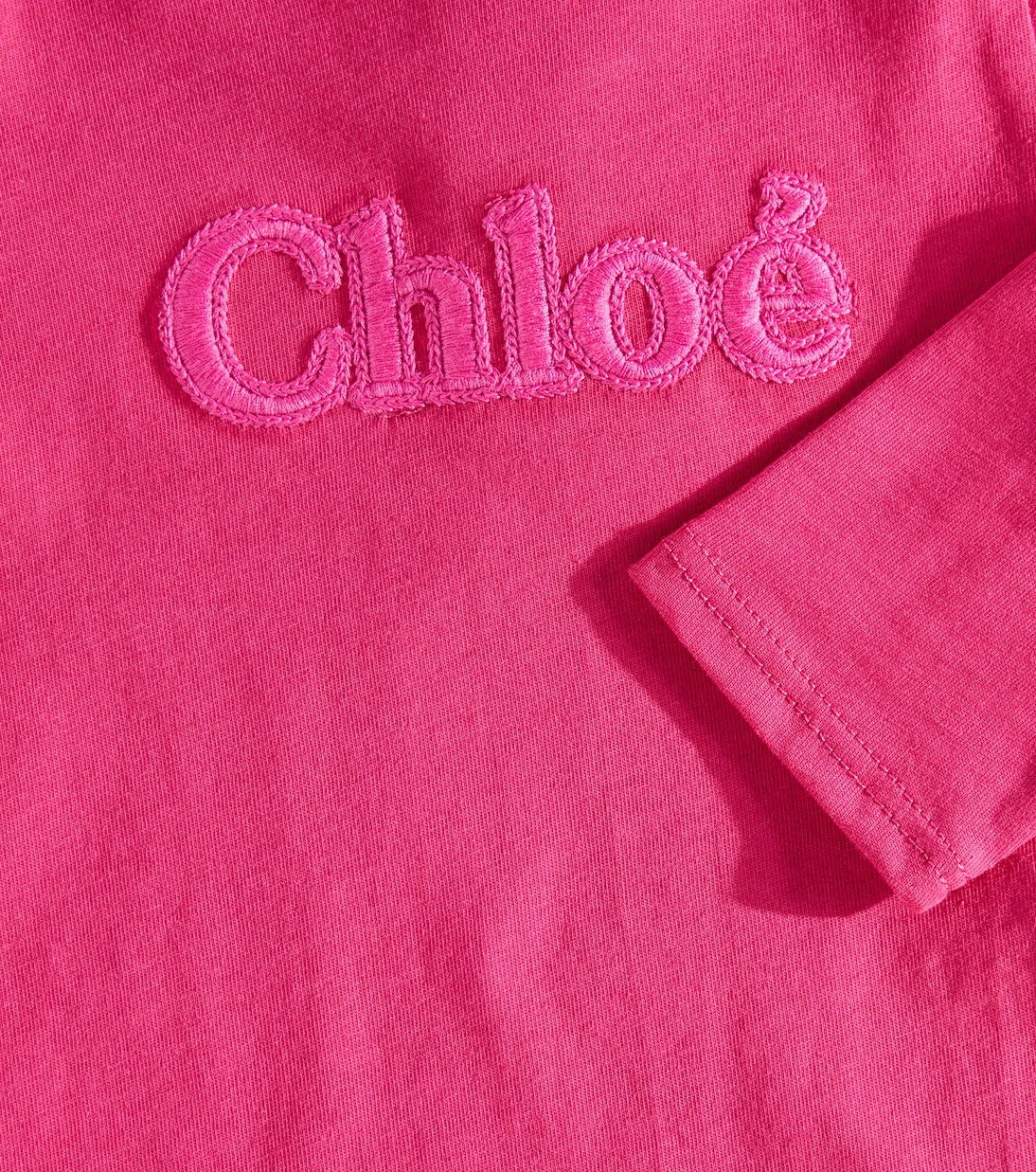 Chloé Kids - Baby logo cotton jersey top