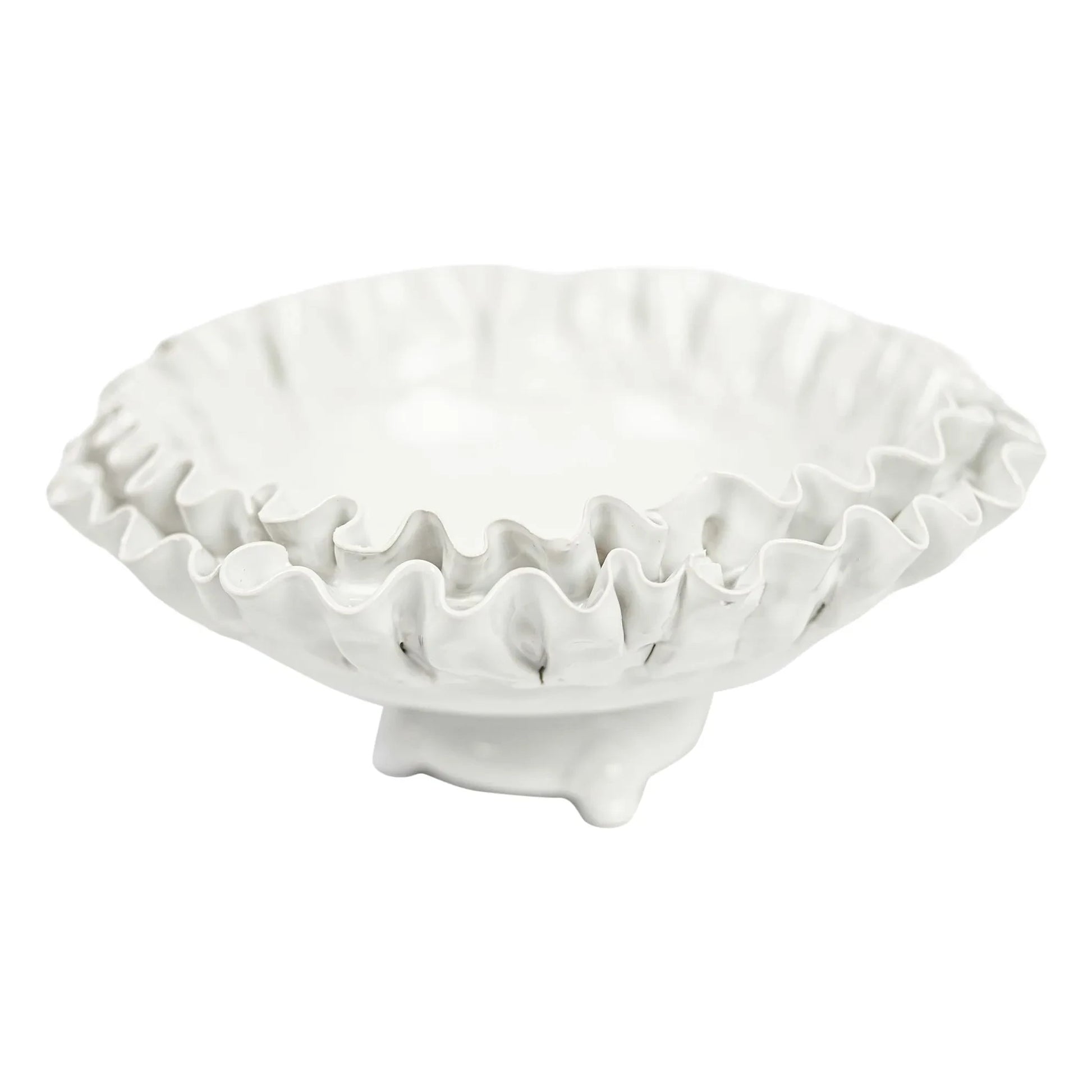 Olsson & Jensen - Claudine pedestal bowl | White