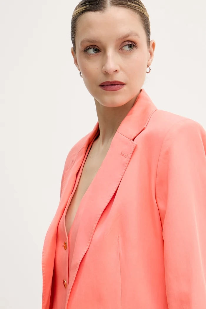 Lola Casademunt kadın keten karışımlı blazer ceket