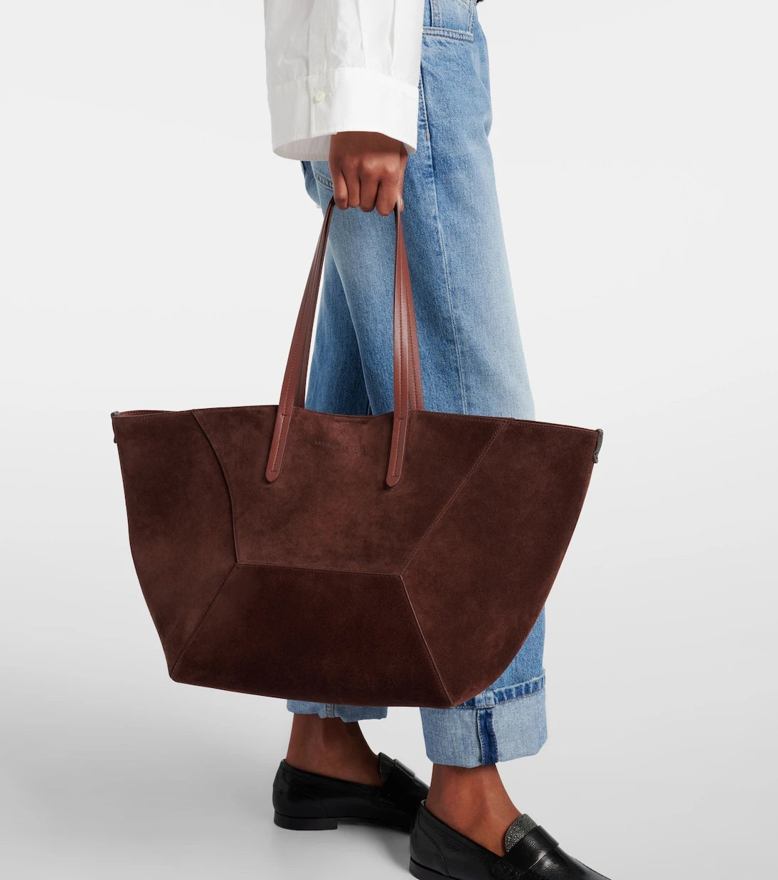 Brunello Cucinelli - BC Duo Large suede tote bag