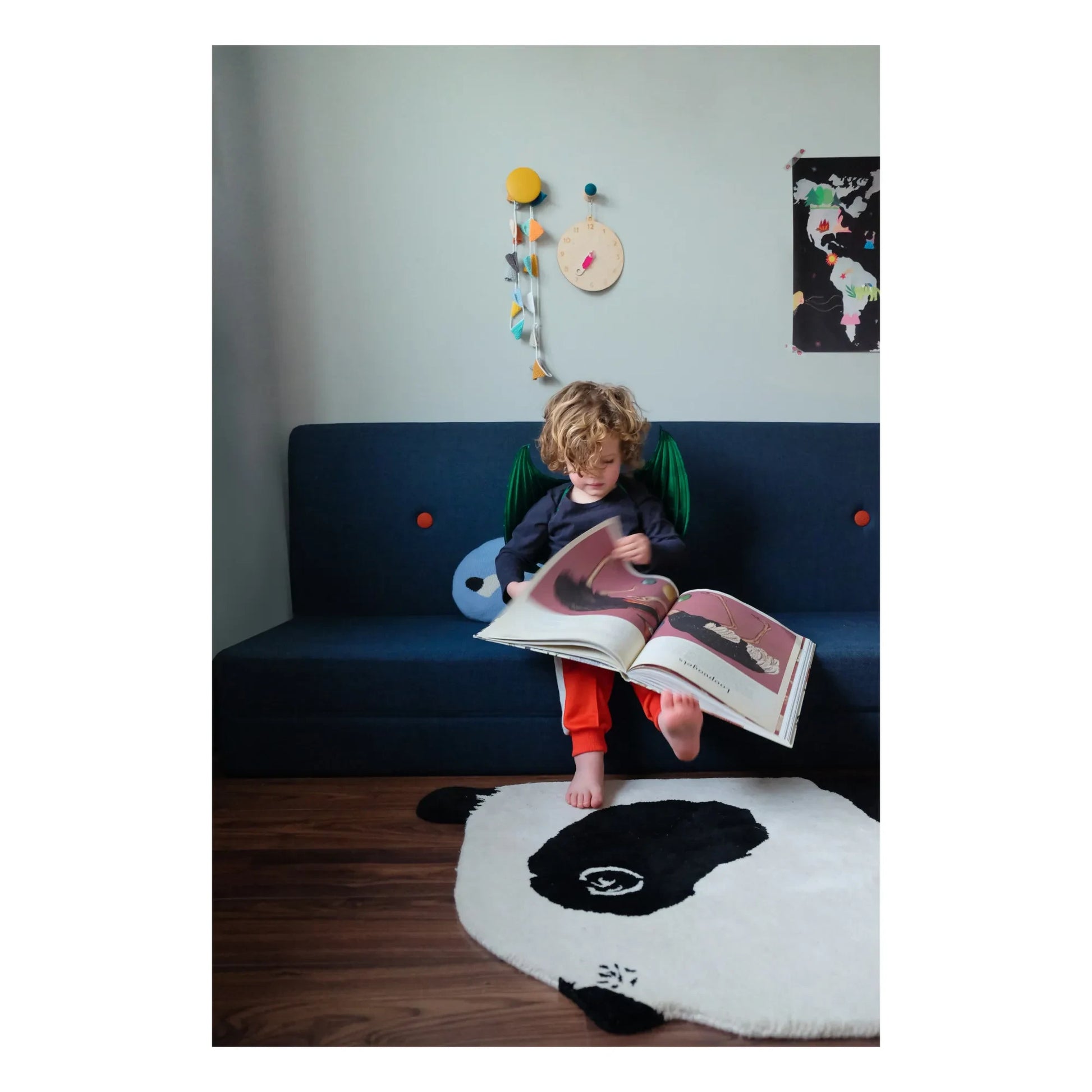 EO - Panda Woolen Rug