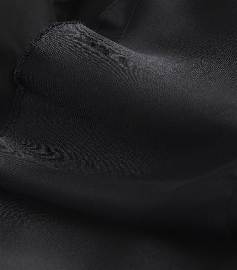 Silk-Blend Lilith Mini Dress BLACK