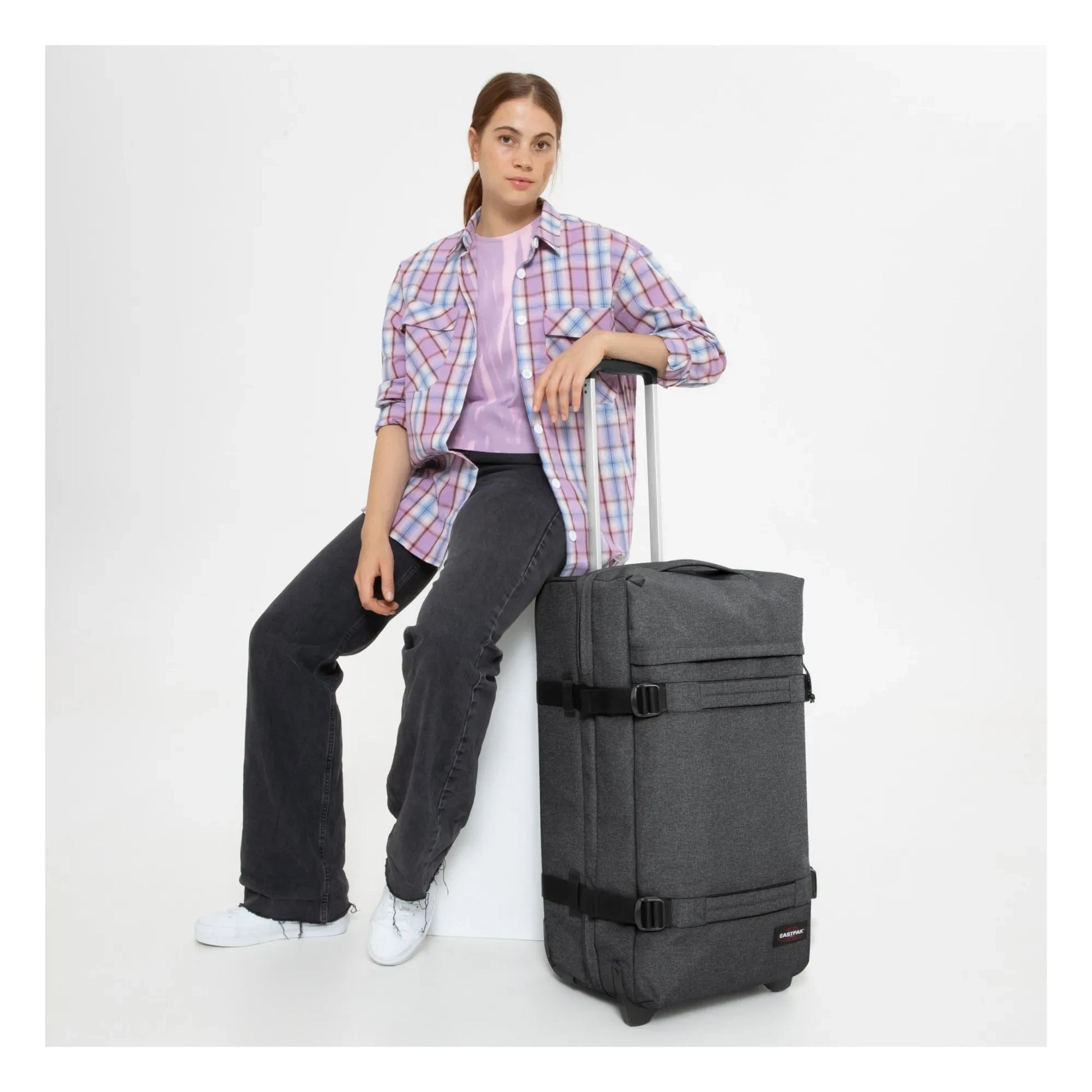 Eastpak - Transit'R M suitcase | Denim grey