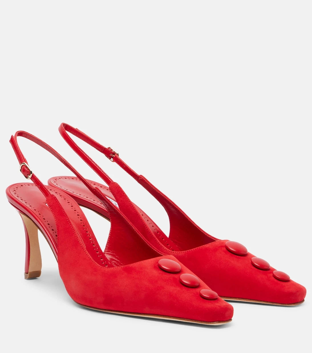 Manolo Blahnik - Alexa suede slingback pumps