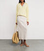 Claudie Pierlot Yellow Wool-Cashmere Polo Sweater