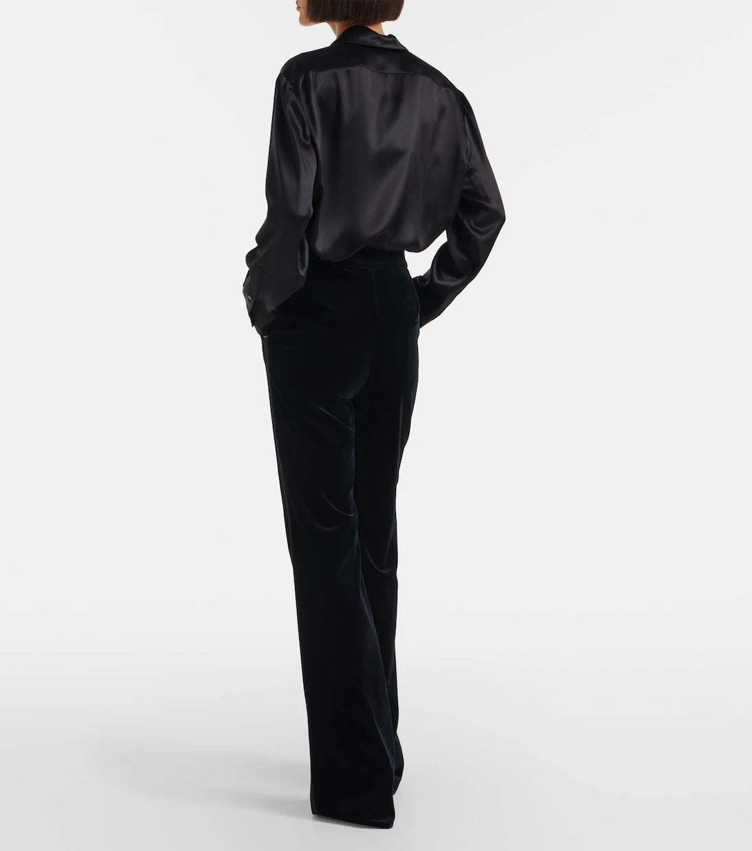 Max Mara - Vetrino cotton velvet flared pants