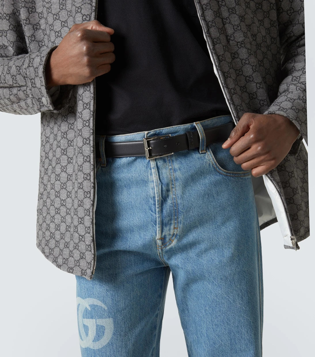 Gucci - Reversible leather belt