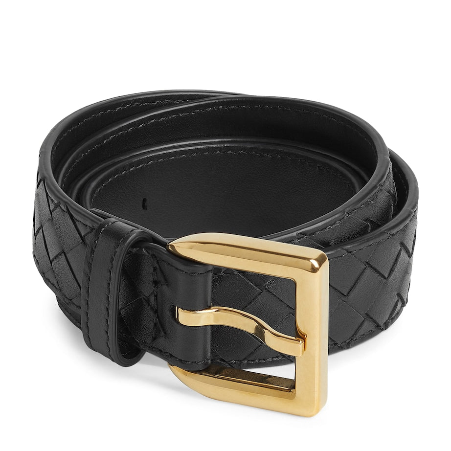 Bottega Veneta Calfskin Intrecciato Piccolo Belt