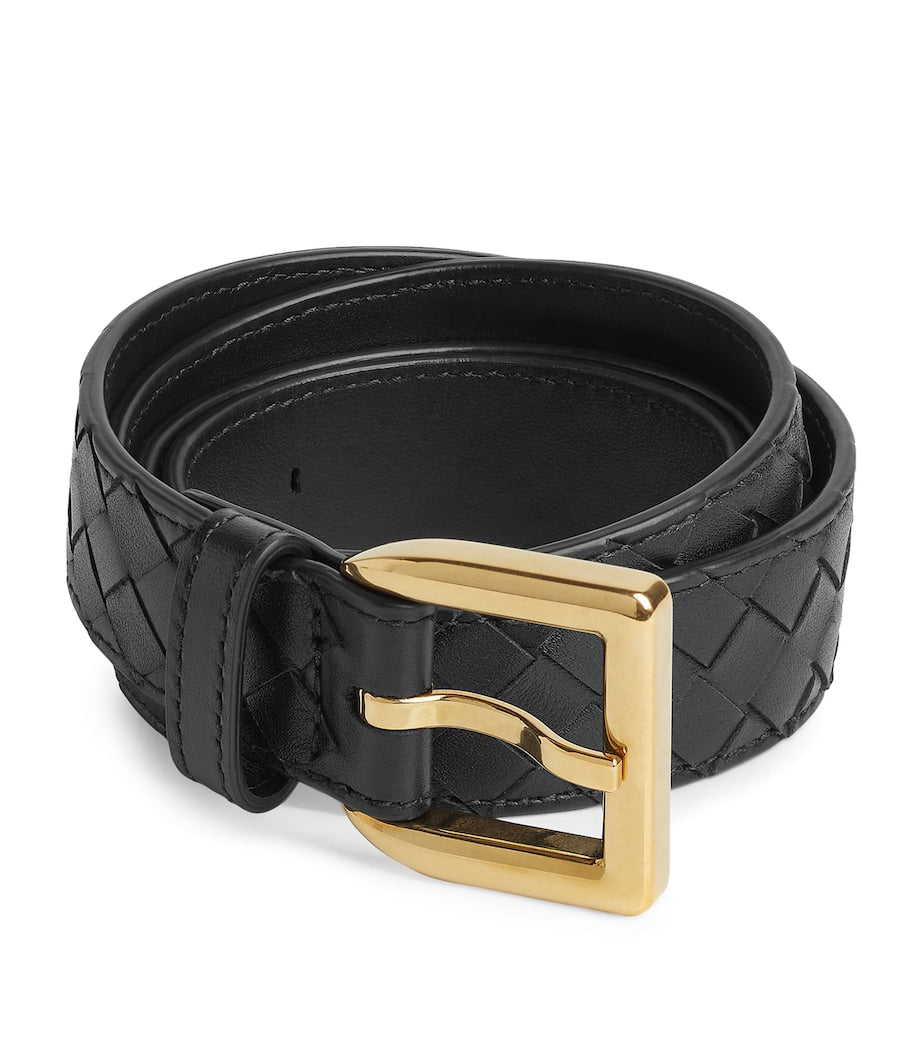 Bottega Veneta Calfskin Intrecciato Piccolo Belt