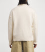 AMI Paris Beige Wool Logo Sweater
