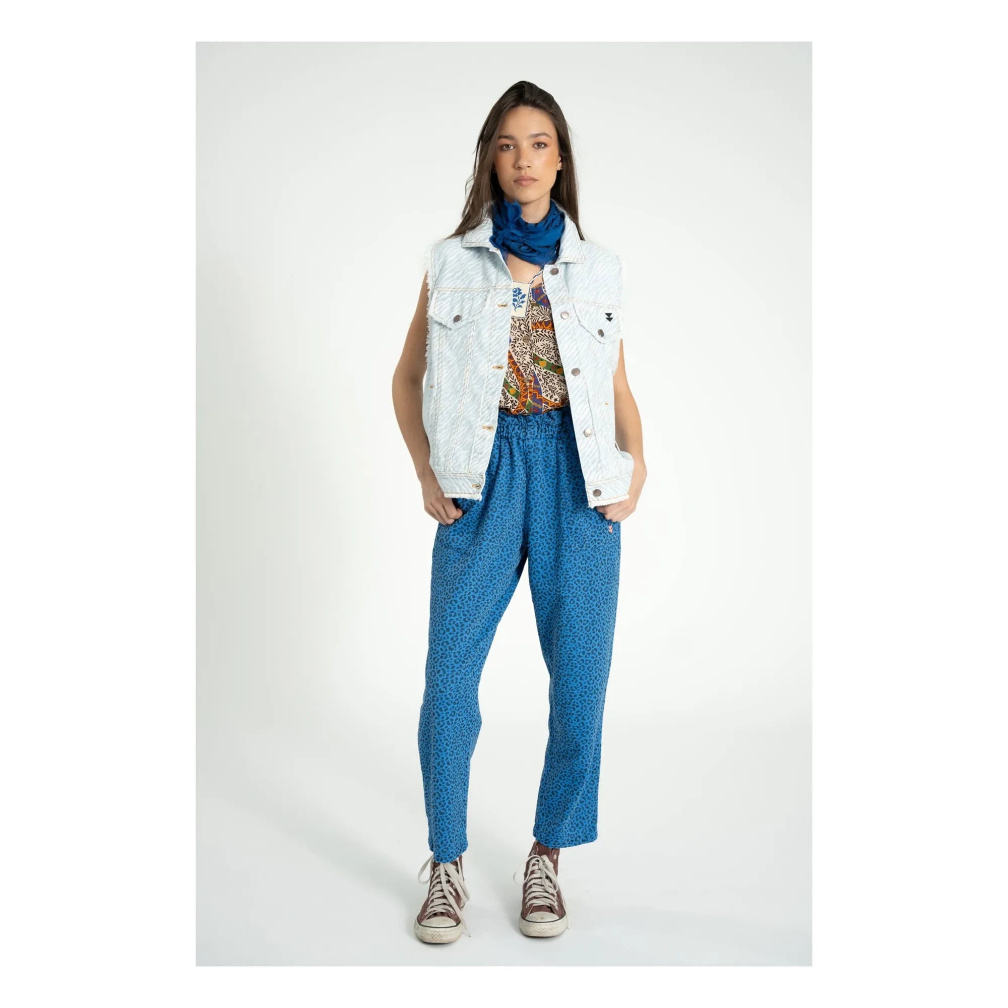 Sisters Department - Sleeveless Jacket | Denim blue