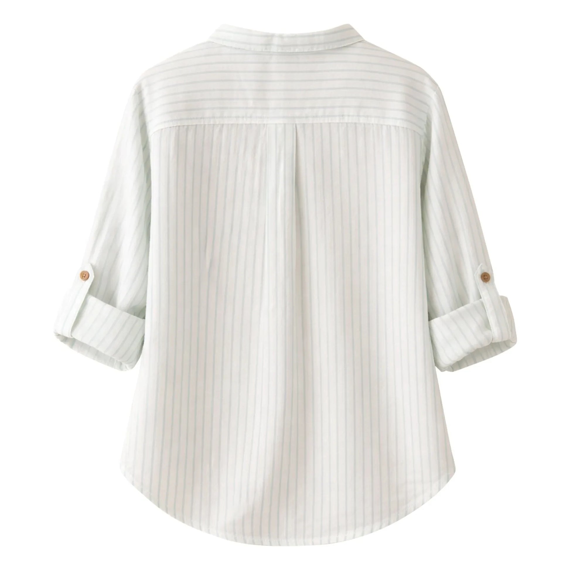 Lililotte - Côme Striped Organic Cotton Shirt | Mint Green
