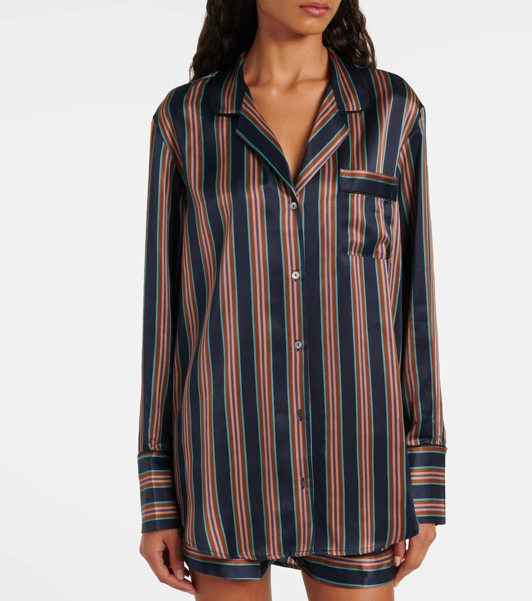 Asceno - Paris silk charmeuse shirt