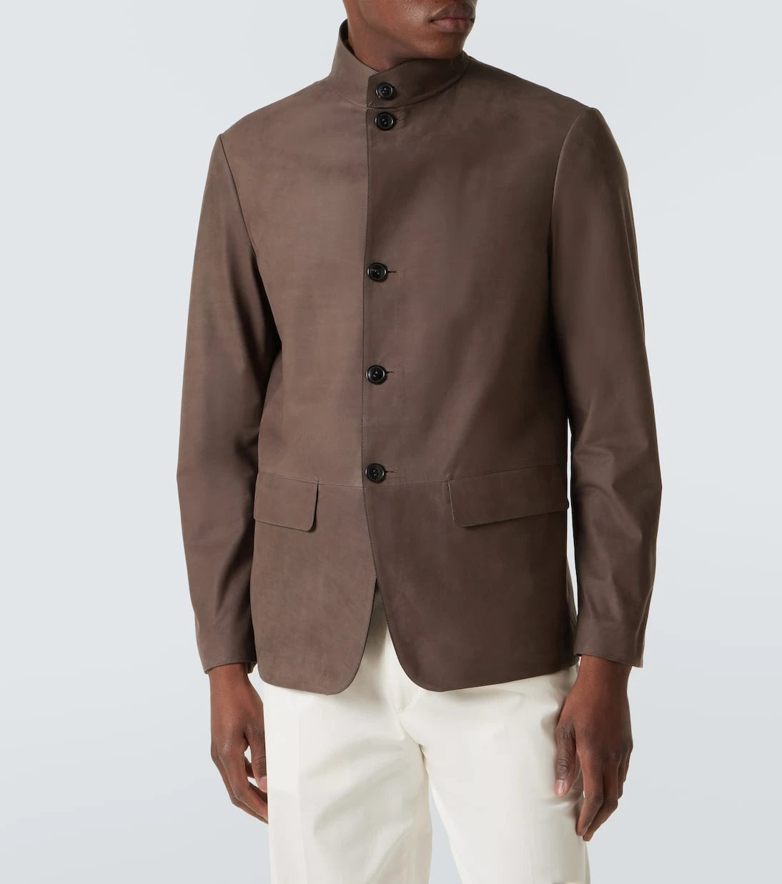 Zegna - جاكيت جلد "إل كونتي"