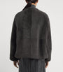 Max Mara Green Shearling Jacket