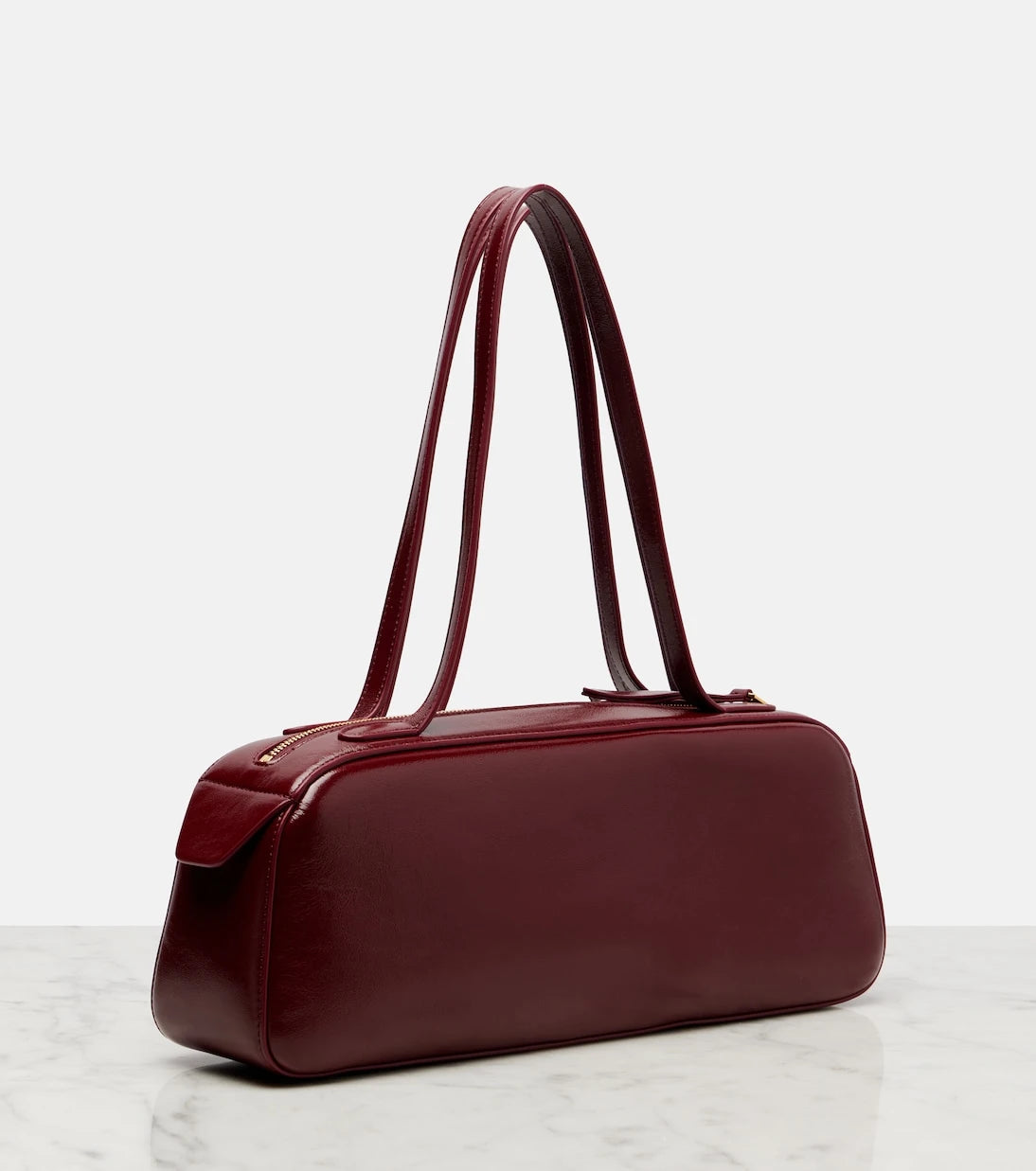 Khaite - Simona patent leather shoulder bag