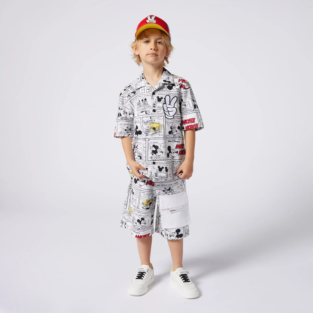 Marc Jacobs Kids - شورت من قطن الجيرسي بطبعة Disney®