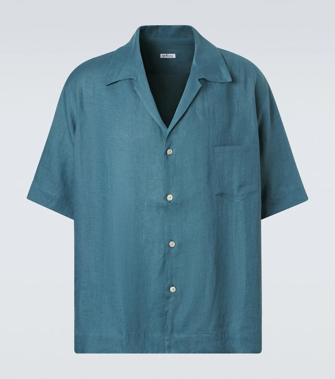 Kiton - Linen bowling shirt