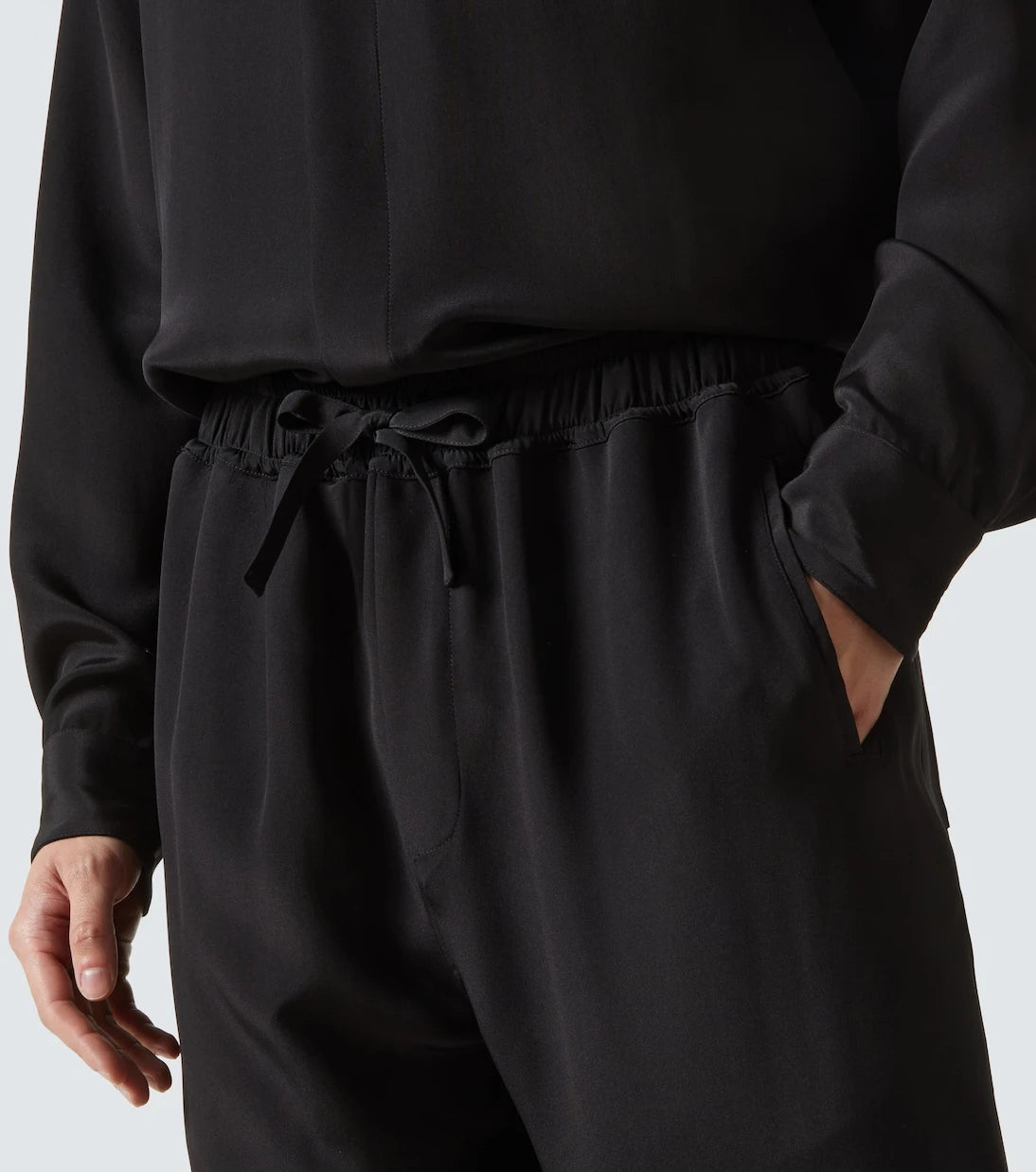 Saman Amel - Silk wide-leg pants