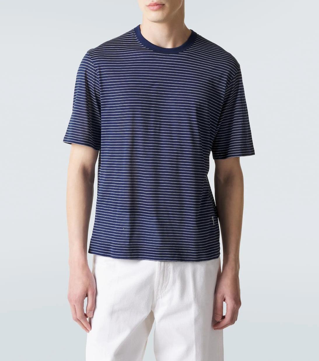 Ami Paris - Striped cotton jersey T-shirt
