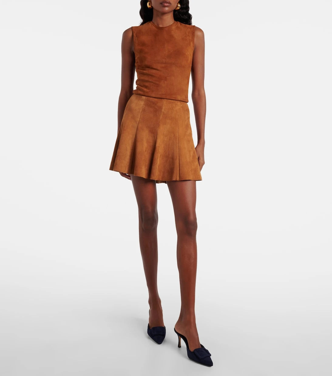 Stouls - Miuccia suede top