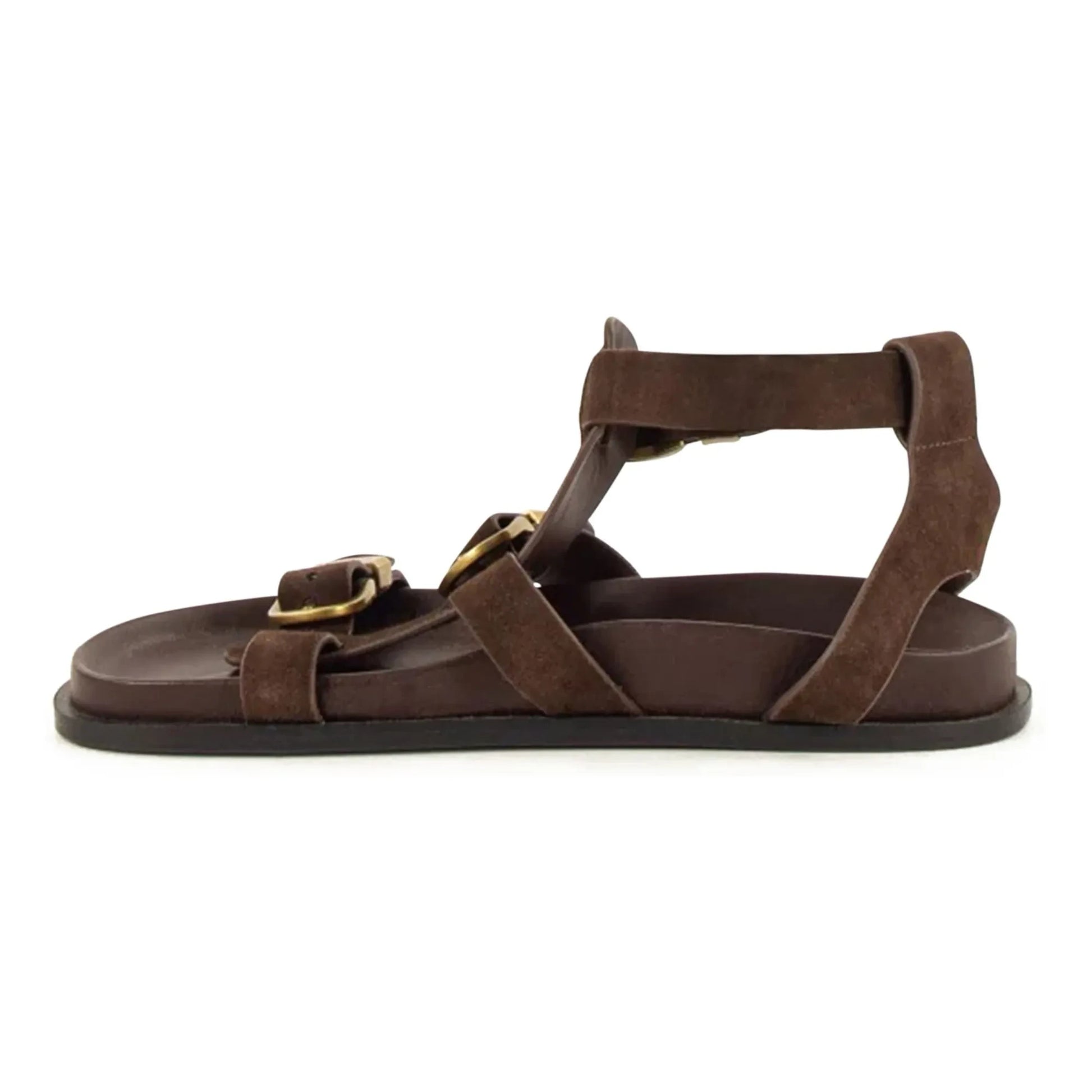 Sessùn - Romulus Leather sandals | Chocolate