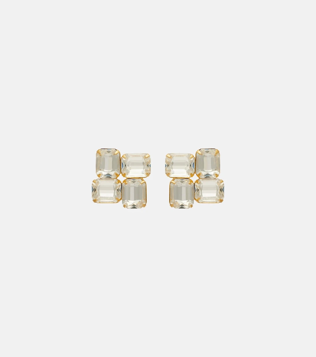 Jennifer Behr - Piccolo embellished gold-plated earrings
