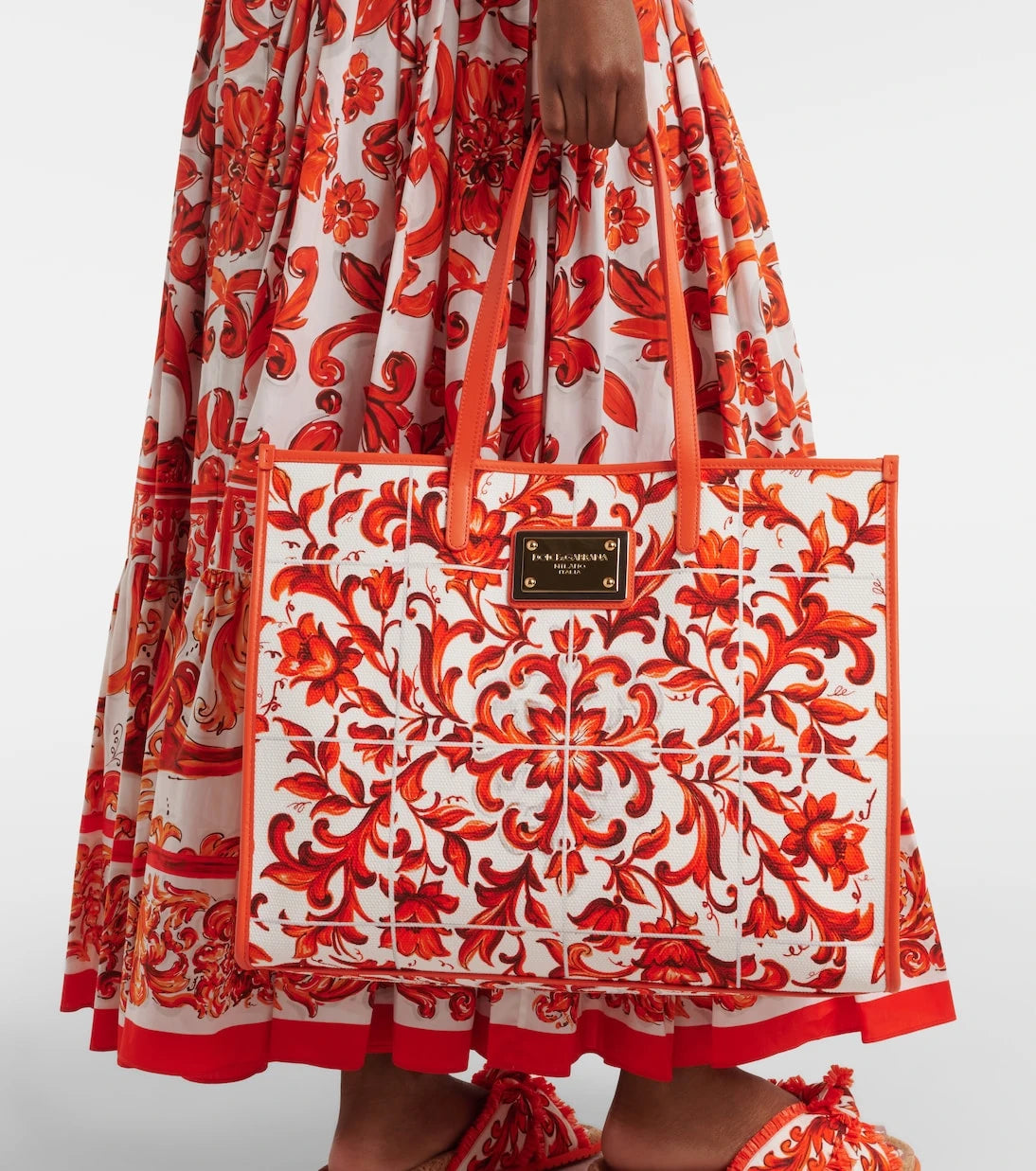 Dolce&Gabbana - Shopping Large printed canvas shopper