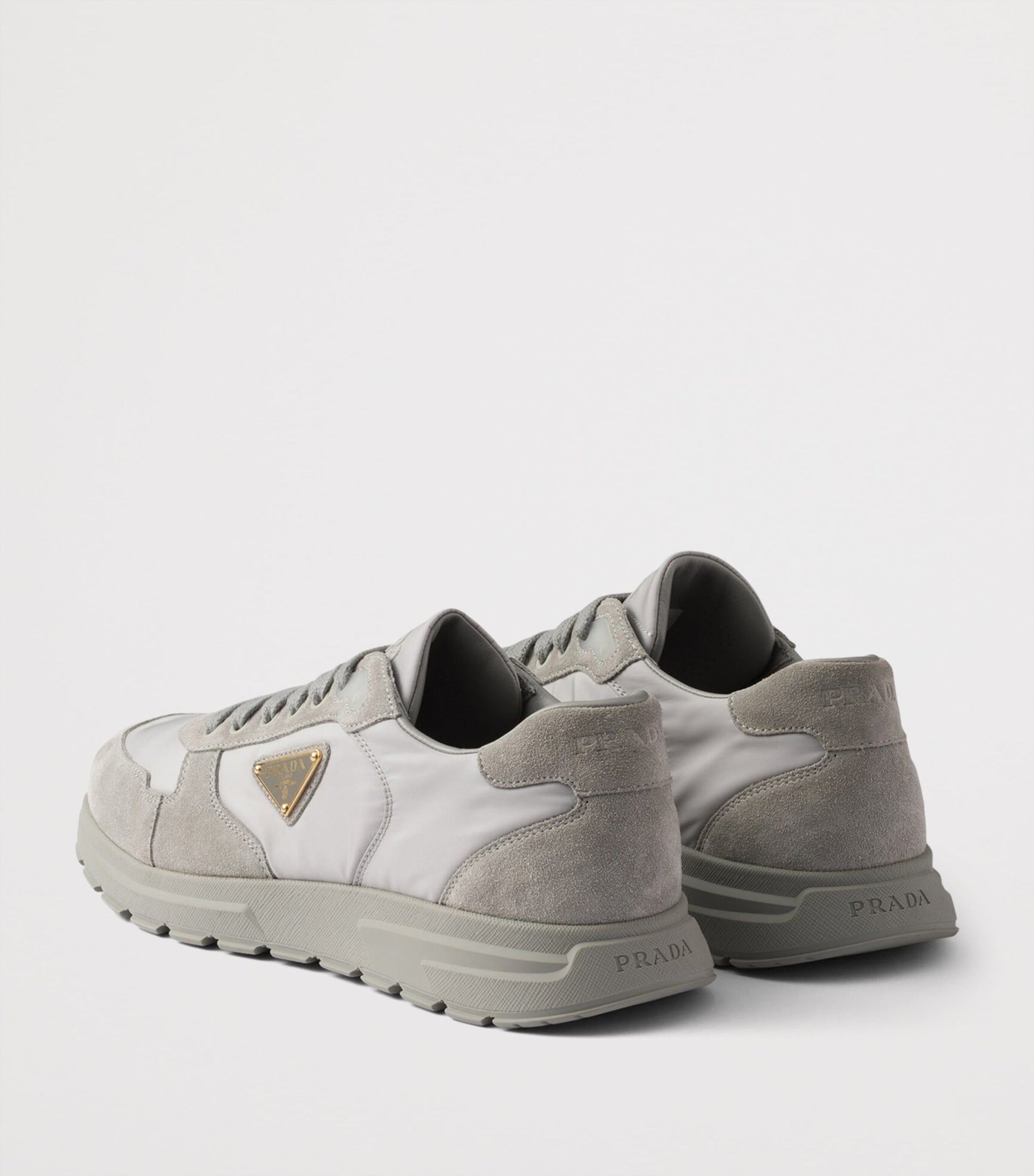 Re-Nylon and Suede Prax 2.0 Sneakers
