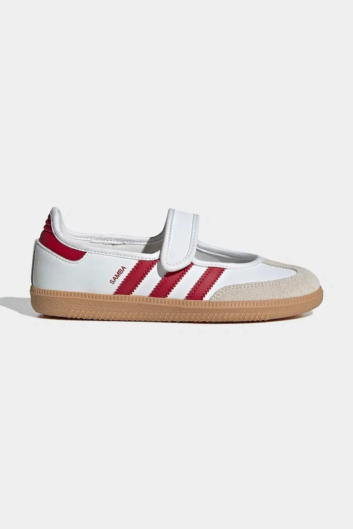 adidas Originals SAMBA JANE deri çocuk balerin ayakkabıları