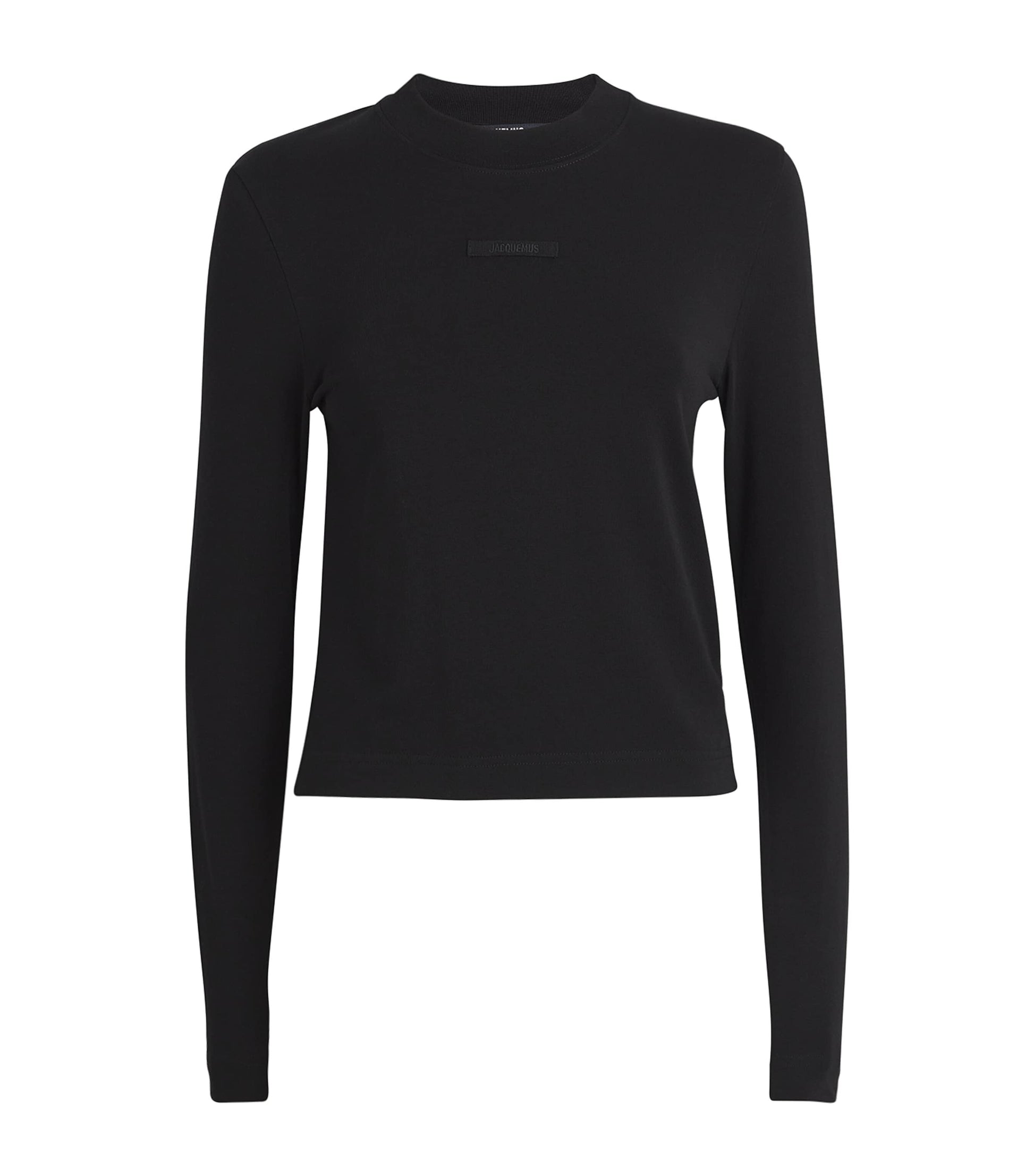 Jacquemus Black Stretch-Cotton Grosgrain Logo T-Shirt