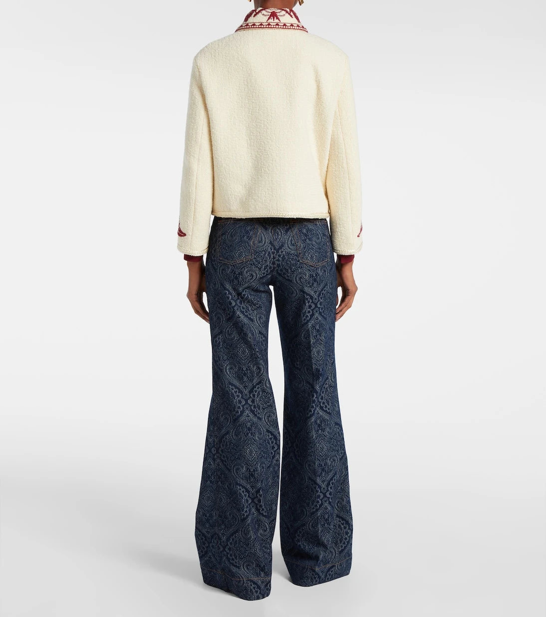 Etro - Embroidered wool bouclé jacket