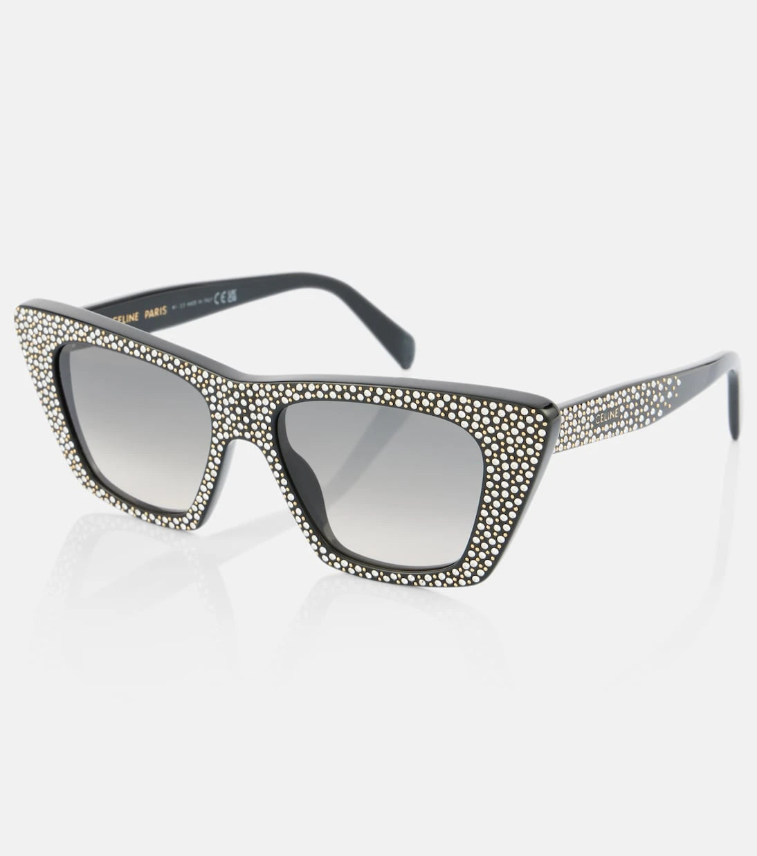 Celine Eyewear - نظارة شمسية عين القطة مزينة
