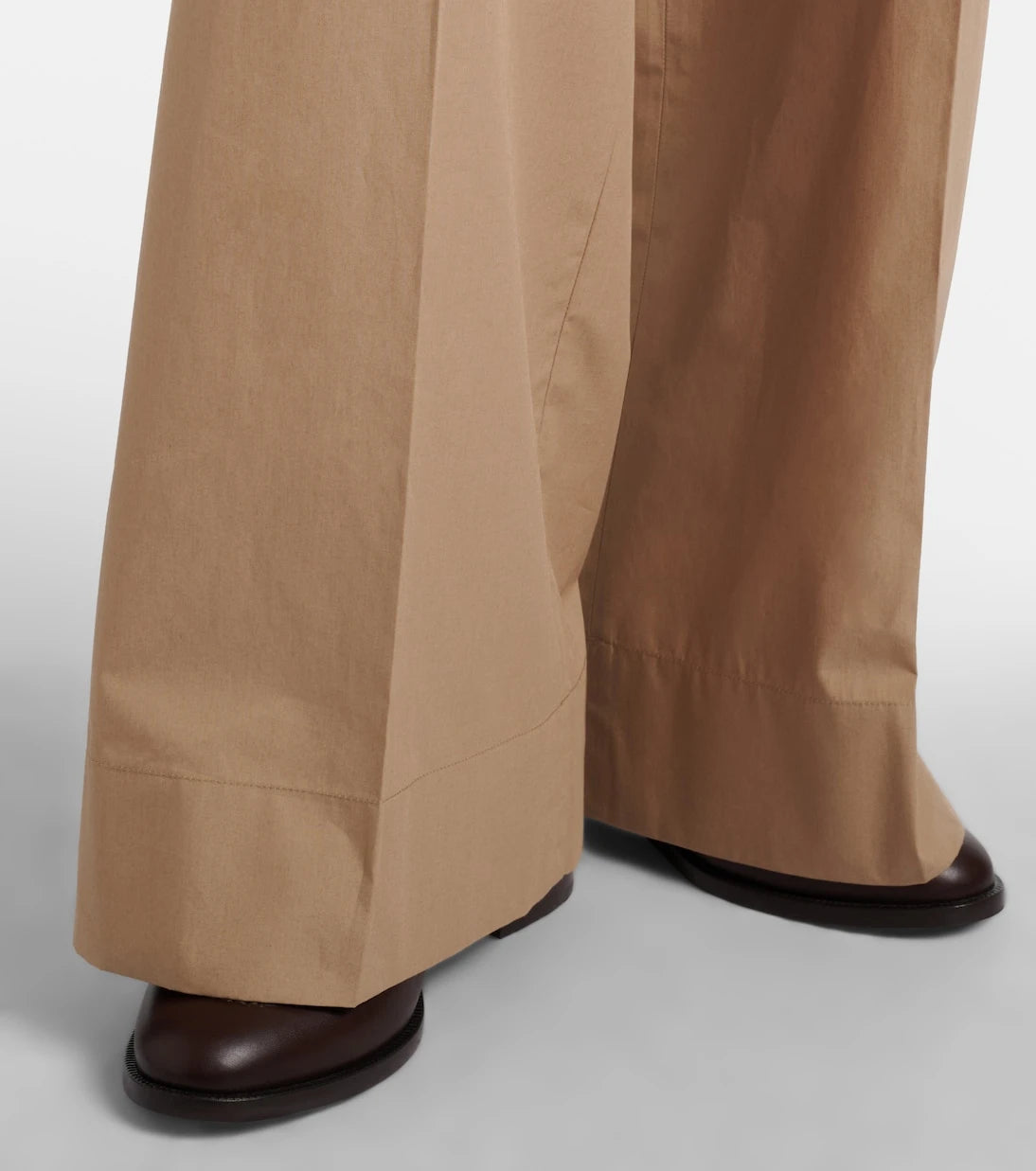 Moncler - Cotton wide-leg pants