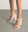 Jimmy Choo White Azie 85 Leather Heeled Sandals