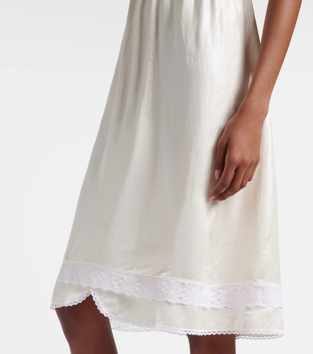 Magda Butrym - Lace-trimmed slip dress